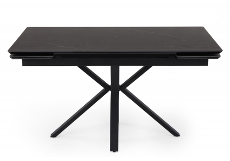 Керамический стол Старлайт 140 (200) х 80 shakespeare black, черный