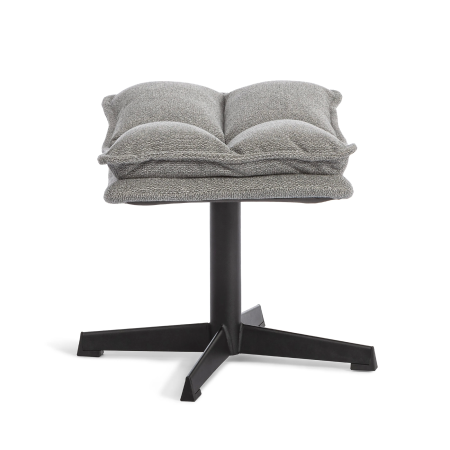 Кресло лаунж Reflex/Рефлекс с пуфом светло-серый