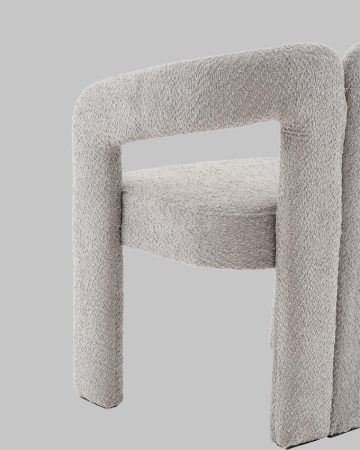 Стул Болинджер букле светло-серый