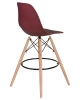 Стул барный DSW BAR ножки светлый бук сливовый R-13