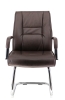 Кресло для посетителей Kent CF экокожа коричневый