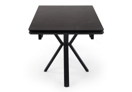 Керамический стол Старлайт 120 (180) х 80 shakespeare black, черный