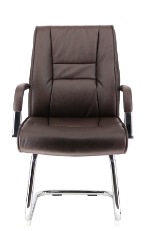 Кресло для посетителей Kent CF экокожа коричневый