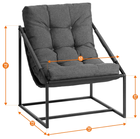 Кресло Charli Чарли без подлокотников