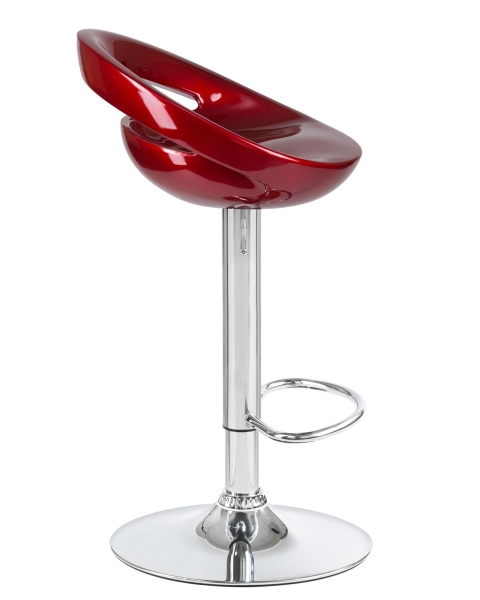 Набор 2 шт Стул барный DISCO, бордовый металлик
