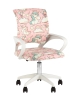 Кресло офисное TopChairs Simple SN Junior принт Unicorns пластик белый