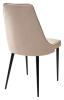 Стул NEPAL-P бежевый #5 велюр, черный каркас