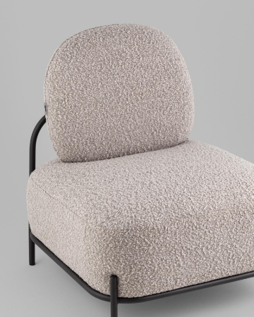 Кресло Стоун new ткань букле серо-бежевый