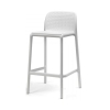 Стул пластиковый полубарный Nardi Lido Mini белый