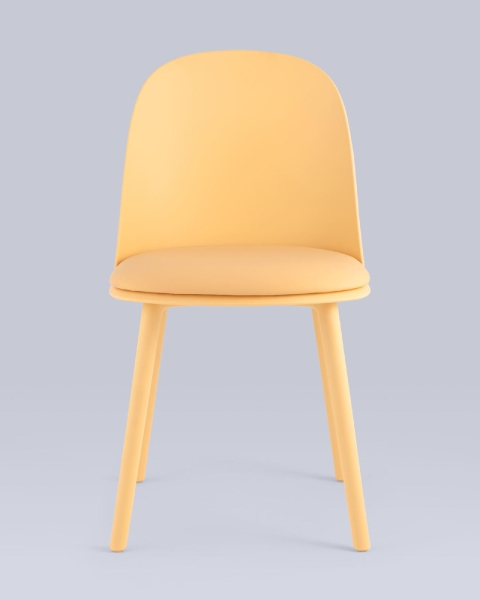 Стул Fog с подушкой пластик желтый Стул Fog с подушкой пластик желтый