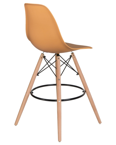 Стул барный DSW BAR ножки светлый бук персиковый NX-Y-06