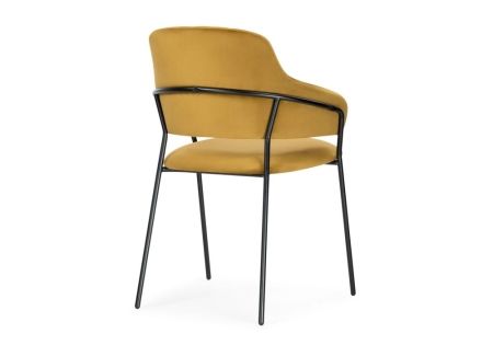 Обеденная группа Ирта дерево, желтый, черный глянец