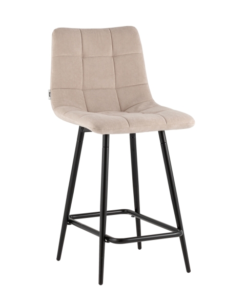 Стул Одди Original полубарный велюр бежевый