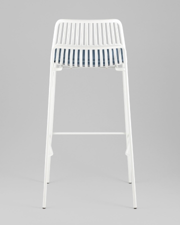 Стул барный Louran с подушкой белый