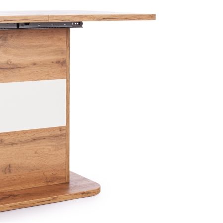 Стол обеденный SMART ЛДСП, 105-140х68,6х75 см, дуб вотан, белый