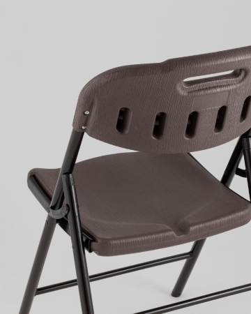 Стул складной банкетный коричневый под дерево