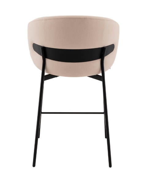 Стул полубарный Блейз велюр молочный Стул полубарный Блейз велюр молочный