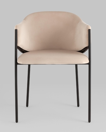 Стул Brace велюр молочный