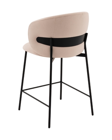Стул полубарный Блейз велюр молочный Стул полубарный Блейз велюр молочный