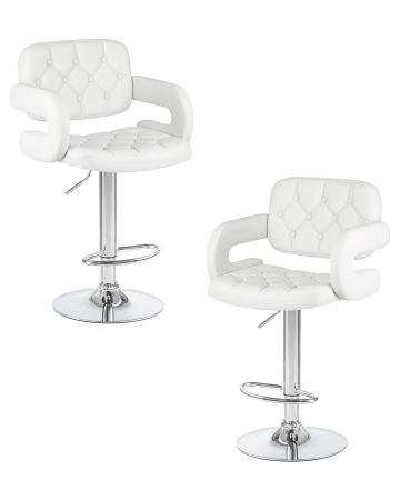 Набор 2 шт Стул барный TIESTO, белый