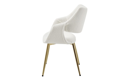 Стул JY6145Q белый IPD1859-1, золотой