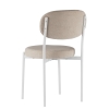 Стул Maso букле бежевый MOSS 130 белые ножки