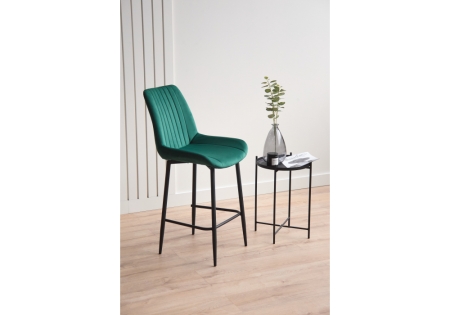 Барный стул Седа зеленый (zd 667), черный