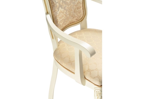 Стул деревянный Руджеро патина золото, бежевый