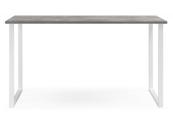 Стол деревянный Лиман 140 x 80 бетон светлый, белый матовый Стол деревянный Лиман 140 x 80 бетон светлый, белый матовый