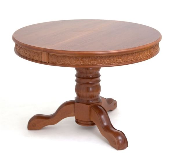 Стол круглый раскладной Милорд (110х160) орех