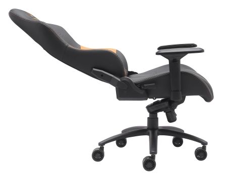 Стул для геймера Jaguar экокожа оранжевый