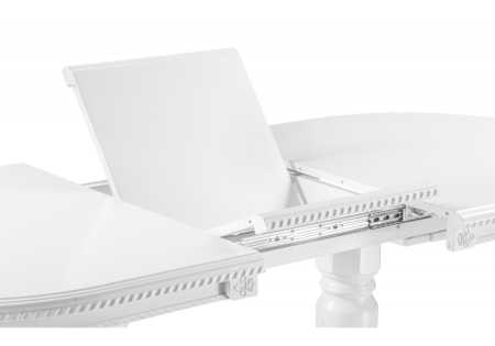 Стол деревянный Эритрин овальный белый