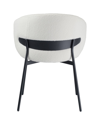 Стул для кухни SOLIS белый экомех HUSH 000