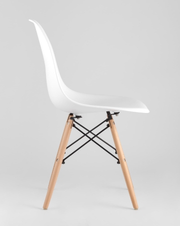 Стул Eames Style DSW белый (разборный каркас)