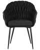 Набор 2 шт Стул обеденный MATILDA, черная ткань (LAR 275-50)