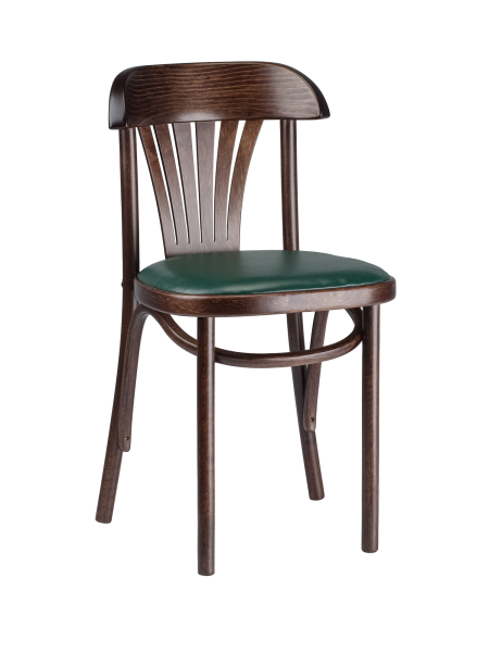 Стул Астра с мягким сиденьем темный тон, экокожа зеленая Стул Астра с мягким сиденьем темный тон, экокожа зеленая