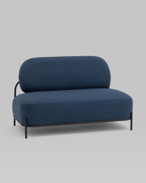 Диван Стоун рогожка синий