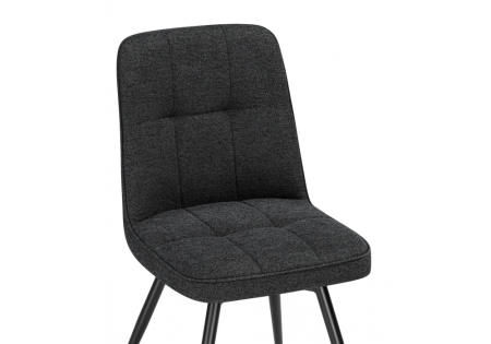 Стул на металлокаркасе Texas 4 поворотный темно-серый, черный