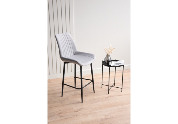 Барный стул Седа 360 светло-серый (zd 960), черный np