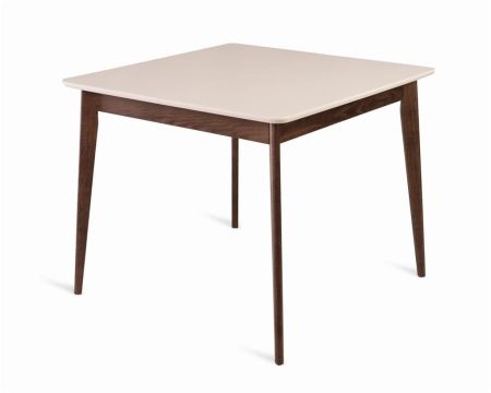 Стол Рэй-0090 темный тон, слоновая кость 9001