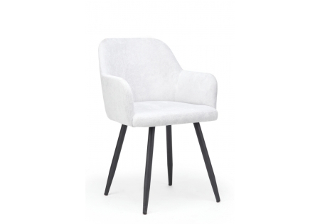 Стул на металлокаркасе Инфини 360 светло-серый (ocean 021), черный