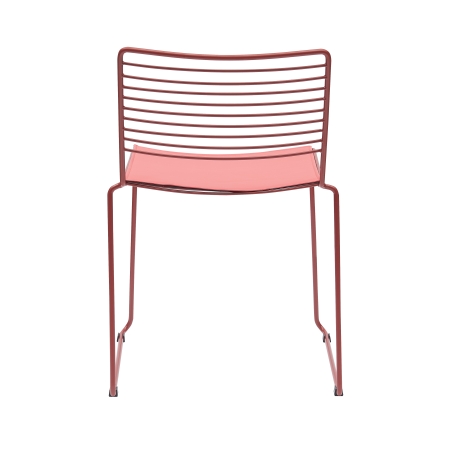 Стул обеденный Danny бордовый с подушкой