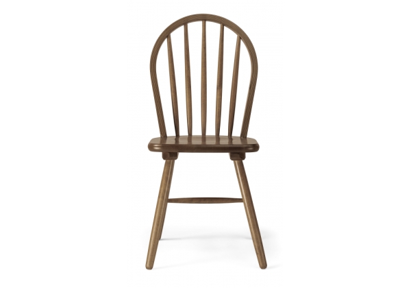 Стул деревянный Венский коричневый с твердым сиденьем без подлокотников