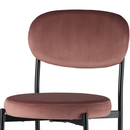 Стул Maso велюр пыльно-розовый