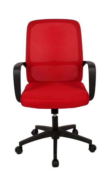 Операторское кресло Bamboo сетка красный