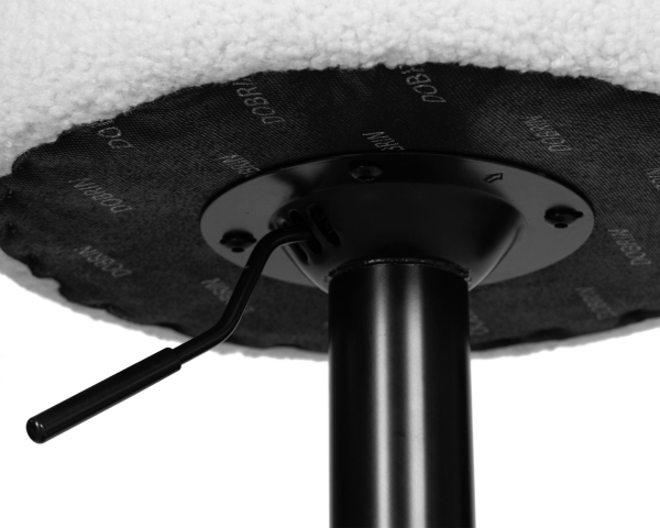 Табурет барный TEDDY BLACK белый букле 13 Табурет барный TEDDY BLACK белый букле 13