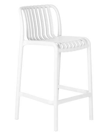 Стул полубарный CHLOE белый