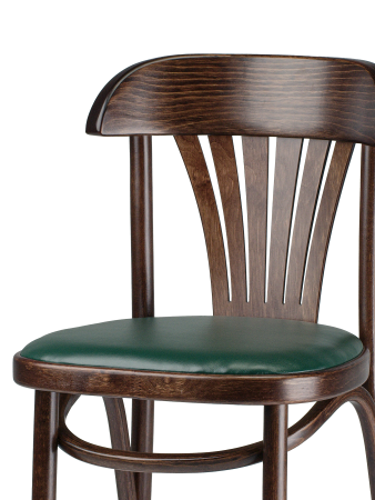 Стул Астра с мягким сиденьем темный тон, экокожа зеленая Стул Астра с мягким сиденьем темный тон, экокожа зеленая