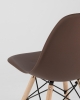 Стул Eames Style DSW коричневый x4 (разборный каркас)