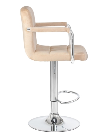 Набор 2 шт Стул барный KRUGER ARM, бежевый велюр (MJ9-10)
